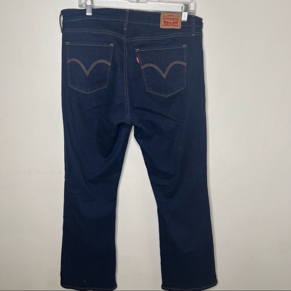 LEVI’S Curvy Bootcut Dark Wash Denim Jeans - Picture 10 of 16